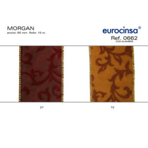 0662-Rollo CINTA MORGAN Ancho 60mm. 15m. CON ALAMBRE