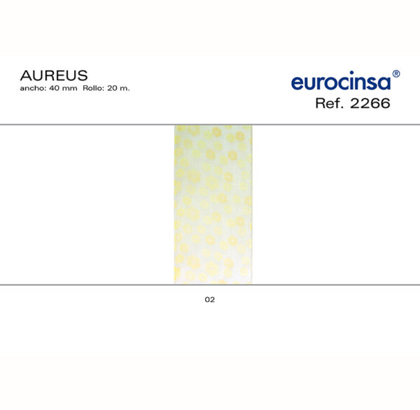 2266-Rollo CINTA AUREUS Ancho 40mm. C-02  20m.