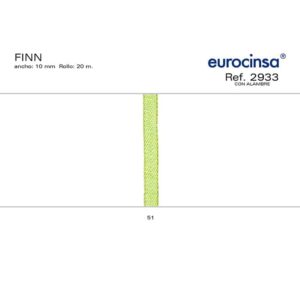 2933-Rollo CINTA FINN Ancho 10mm. 20m. CON ALAMBRE