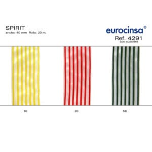 4291-Rollo CINTA SPIRIT Ancho 40mm. 20m. CON ALAMBRE