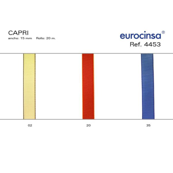 4453-Rollo CINTA CAPRI Ancho 15mm. 20m.