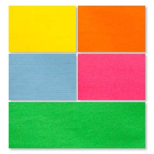 480006-Caja 60 ROLLITOS PAPEL KRAFT BLANCO COLORES CLAROS 70cm. x 2m. CON CARTONETTE