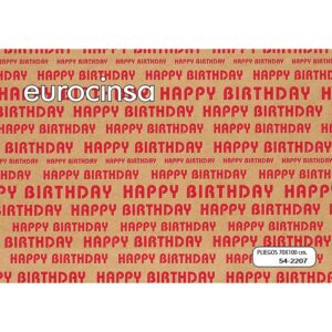 542207-PAPEL ECOLÓGICO HAPPY BIRTHDAY 70x100cm.