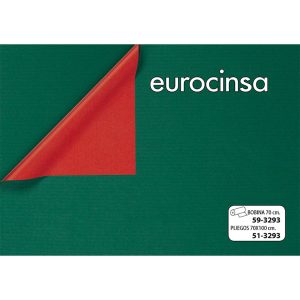 3293-PAPEL KRAFT DOBLE CARA VERDE/ROJO