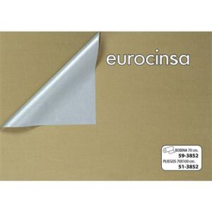 3852-PAPEL KRAFT DOBLE CARA ORO/PLATA