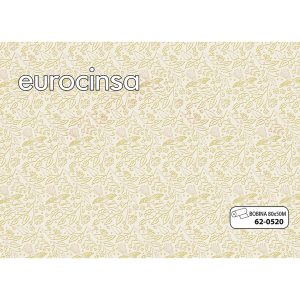 620520-Bobina POLIPROPILENO TRANSPARENTE IMPRESO DISEÑO COLOR AMARILLO 35micras 80cm x 50m.