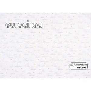 620591-Bobina POLIPROPILENO TRANSPARENTE DISEÑO NAVIDAD IMPRESO COLOR ORO Y PLATA 35micras 80cm x 50m.