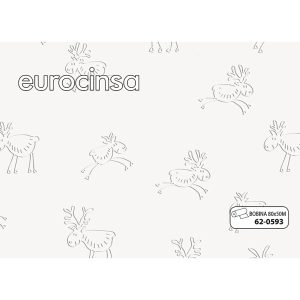 620593-Bobina POLIPROPILENO TRANSPARENTE DISEÑO NAVIDAD IMPRESO COLOR BLANCO 35micras 80cm x 50m.