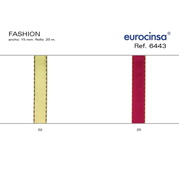 6443-Rollo CINTA FASHION Ancho 15mm. 20m.