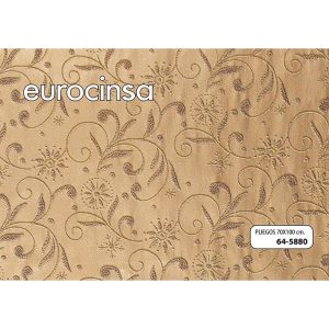 5880-PAPEL ESPECIAL FLOCADO CON PURPURINA 70x100cm.