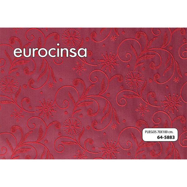 5883-PAPEL ESPECIAL FLOCADO CON PURPURINA 70x100cm.