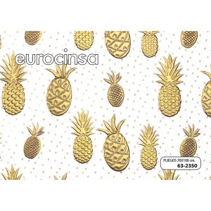 2350-PAPEL KRAFT BLANCO CON RELIEVE E IMPRESIÓN AL CALOR