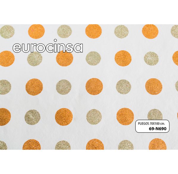 69N690-P/PAPEL COTTON 100%H.MANO C/BRILLO70x100cm