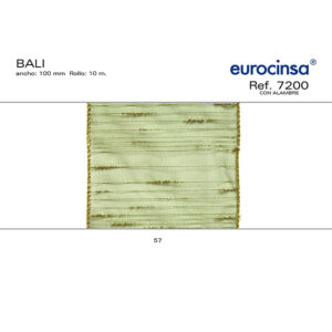 7200-Rollo CINTA BALI Ancho 100mm. 10m. CON ALAMBRE