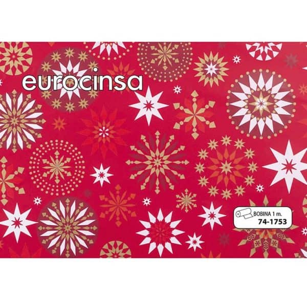 741753-Bobina JUGUETERA PAPEL FANTASIA NAVIDAD 1m. x 14,3-14,8kg.