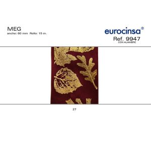 9947-Rollo CINTA MEG Ancho 60mm. 15m. CON ALAMBRE