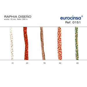 0151-Rollo CINTA POLYRAPHIA DISEÑO STARS Ancho 15mm. 200m.