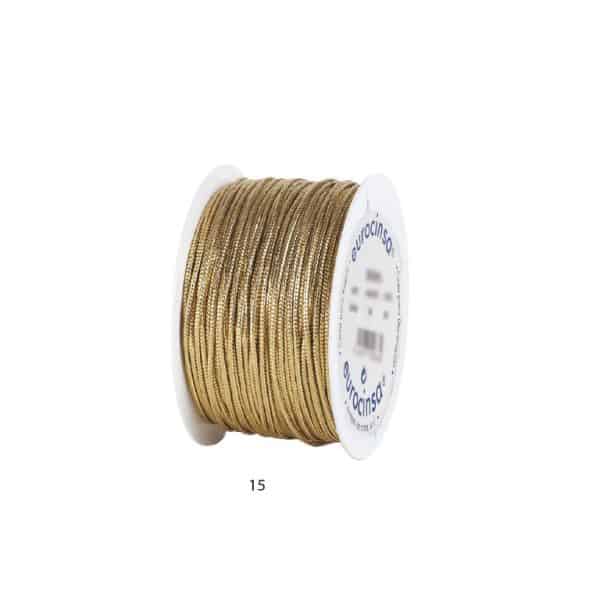 4725W-CARRETE CORDÓN METÁLICO CON ALAMBRE Ancho 02mm. 100m.