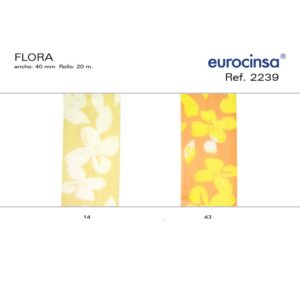 2239-Rollo CINTA FLORA Ancho 40mm. 20m.
