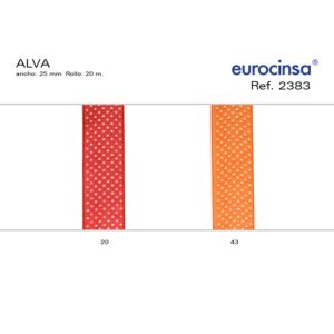 2383-Rollo CINTA ALVA Ancho 25mm. 20m.