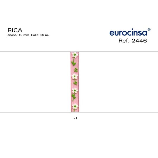 2446-Rollo CINTA RICA Ancho 10mm. C-21  20m.