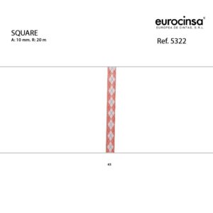 5322-Rollo CINTA SQUARE Ancho 10mm. 20m.