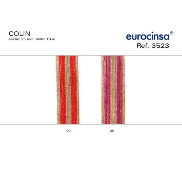 3523-Rollo CINTA COLIN Ancho 25mm. 10m.