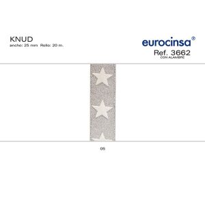 3662-Rollo CINTA KNUD Ancho 25mm. 20m. CON ALAMBRE