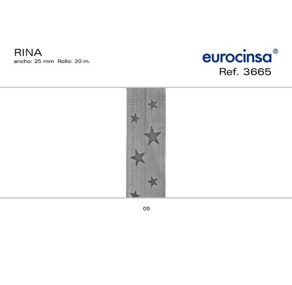 3665-Rollo CINTA RINA Ancho 25mm. C-05 20m.