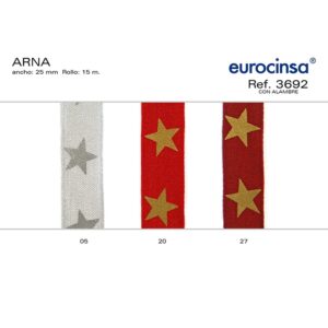 3692-Rollo CINTA ARNA Ancho 25mm. 15m. CON ALAMBRE