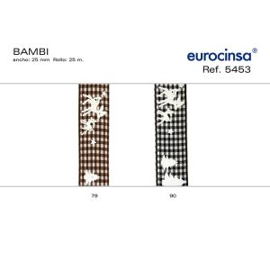 5453-Rollo CINTA BAMBI Ancho 25mm. 25m.