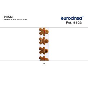 5523-Rollo CINTA NIKKI Ancho 25mm. 25m.