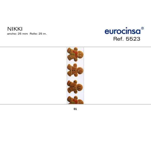 5523-Rollo CINTA NIKKI Ancho 25mm. 25m.