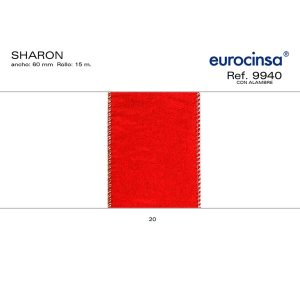 9940-Rollo CINTA SHARON Ancho 60mm. 15m. CON ALAMBRE