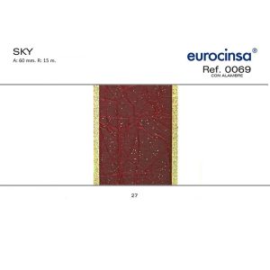 0069-Rollo CINTA SKY Ancho 60mm. 15m. CON ALAMBRE
