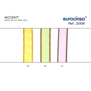 2009-Rollo CINTA ACCENT Ancho 25mm. 25m.
