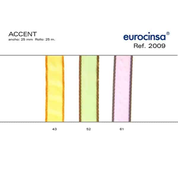 2009-Rollo CINTA ACCENT Ancho 25mm. 25m.