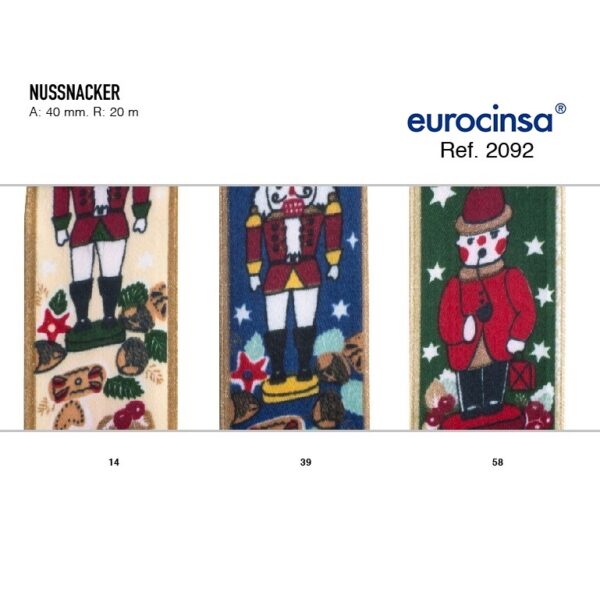 2092-Rollo CINTA NUSSNACKER Ancho 40mm. 20m.