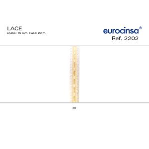2202-Rollo CINTA LACE Ancho 15mm. 20m.