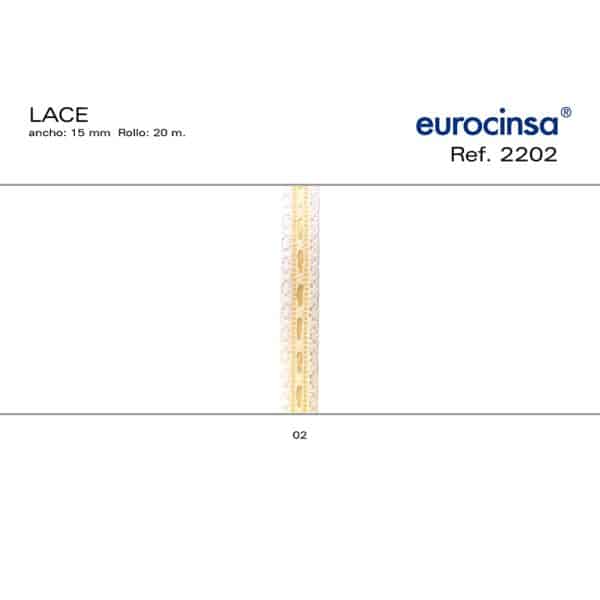 2202-Rollo CINTA LACE Ancho 15mm. 20m.