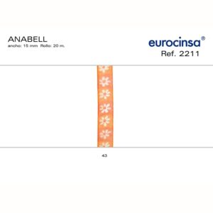 2211-Rollo CINTA ANABELL Ancho 15mm C-43 20m.