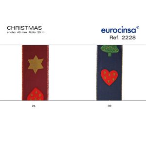 2228-Rollo CINTA CHRISTMAS Ancho 40mm. 20m.