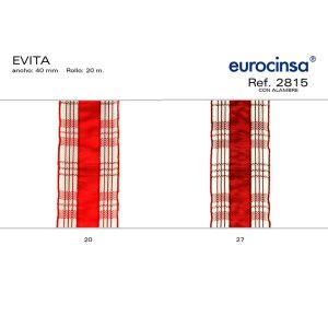 2815-Rollo CINTA EVITA Ancho 40mm. 20m. CON ALAMBRE