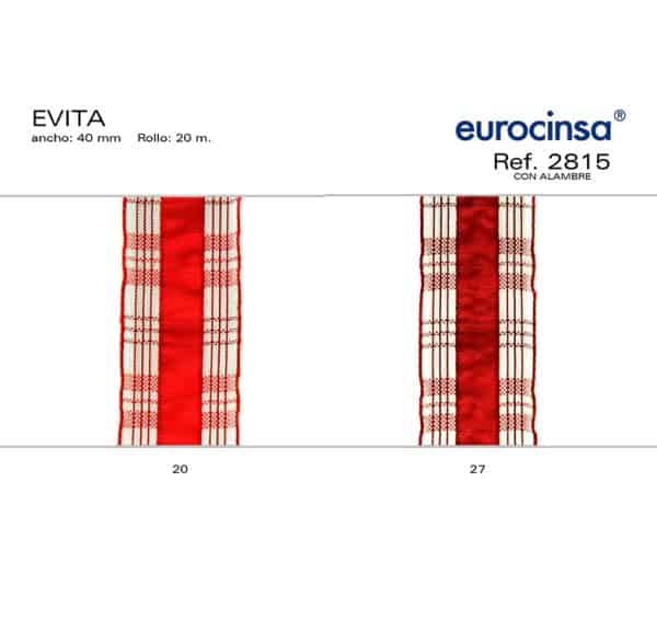 2815-Rollo CINTA EVITA Ancho 40mm. 20m. CON ALAMBRE