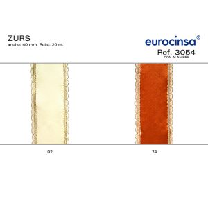 3054-Rollo CINTA ZURS Ancho 40mm. 20m. CON ALAMBRE