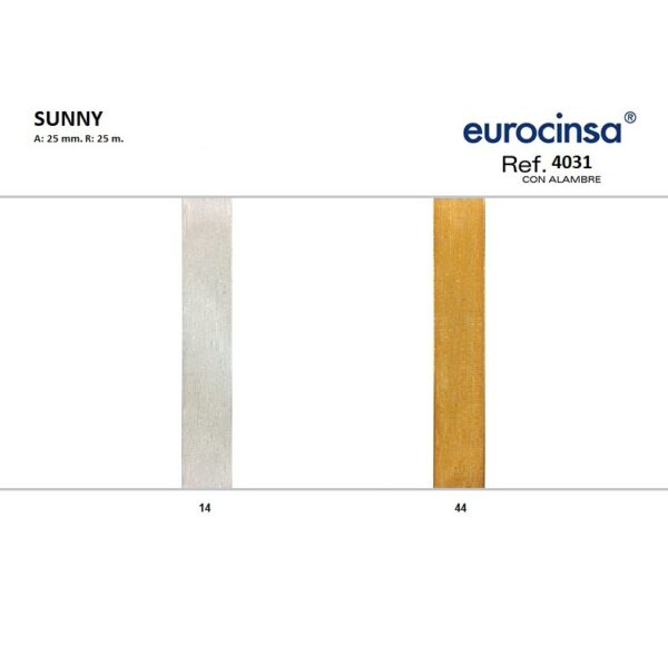 4031-Rollo CINTA SUNNY Ancho 25mm. 25m. CON ALAMBRE