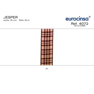4072-Rollo CINTA JESPER Ancho 25mm. 20m. CON ALAMBRE