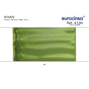 4130-Rollo CINTA KHAN Ancho 150mm. 10m. CON ALAMBRE
