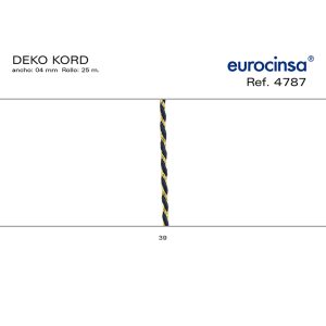 4787-Rollo CINTA DEKO KORD Ancho 04mm. 25m.