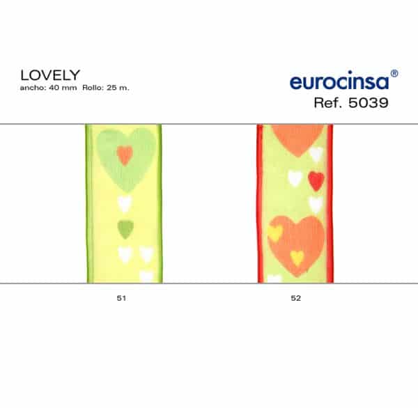 5039-Rollo CINTA LOVELY Ancho 40mm. 25m.